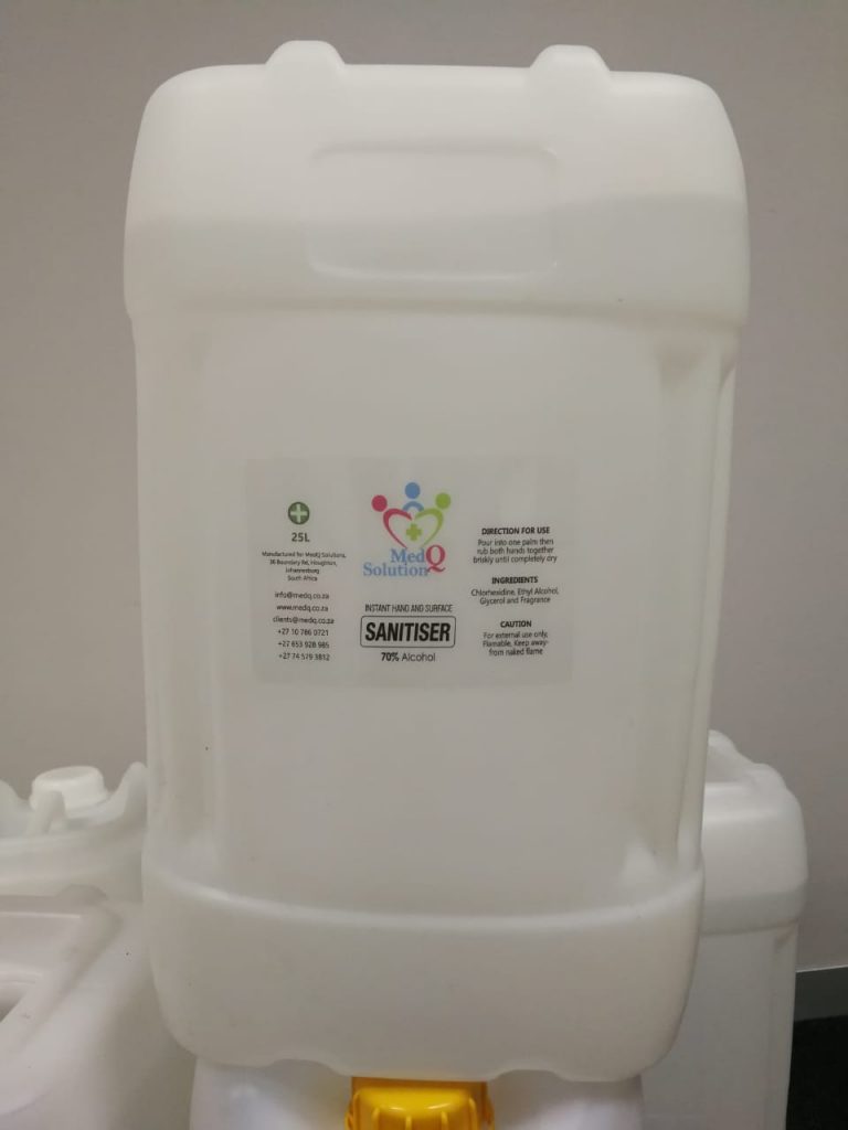 70% Alcohol hand sanitiser (waterless) - 25L