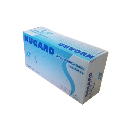 Nugard Latex examination gloves ambidextrous